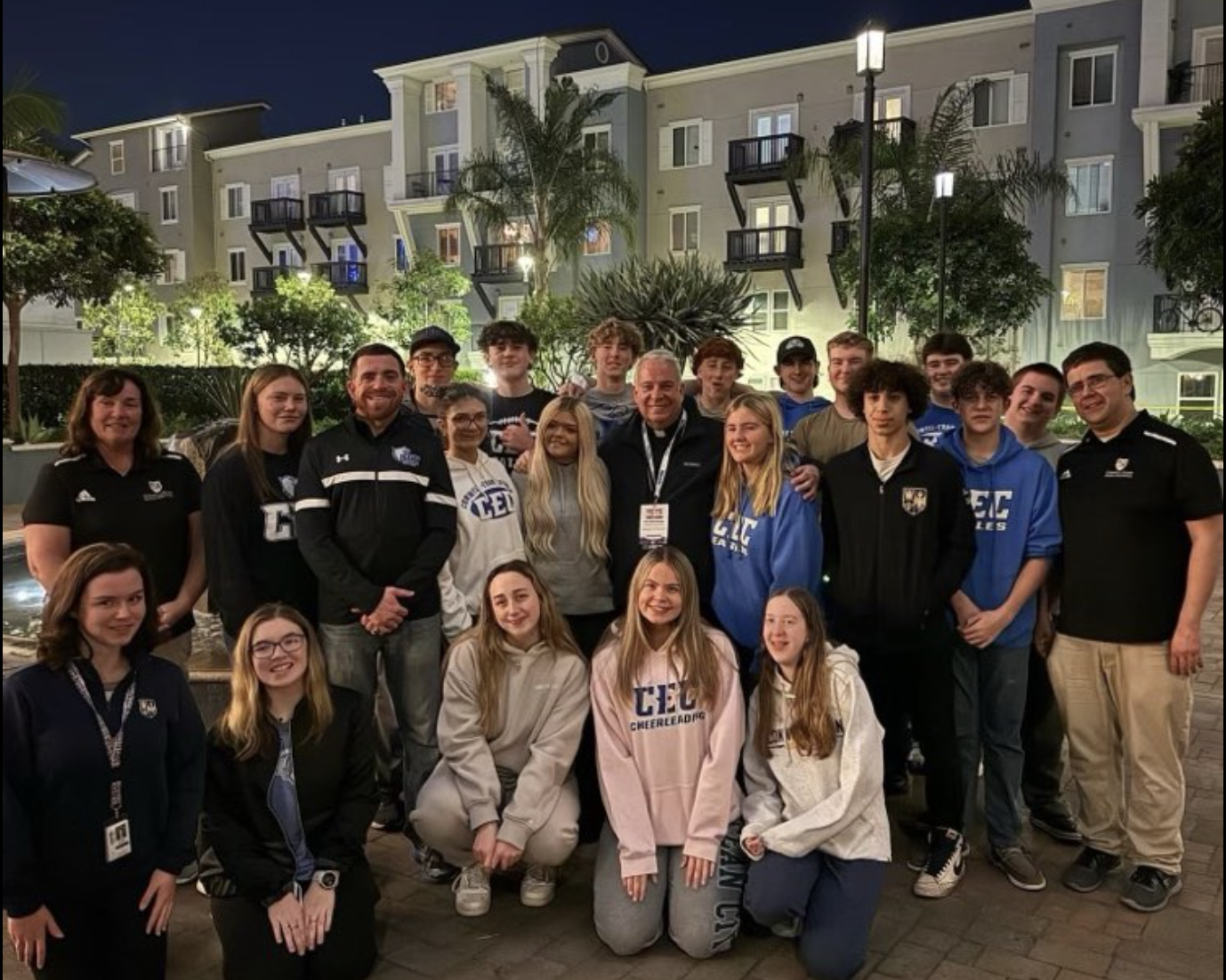 Students singing in the choir
